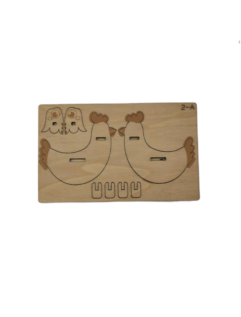 3D Wooden Puzzle For Adults And Kids,DIY Chicken Model Kits,Toys Gifts For Kids And Adults
