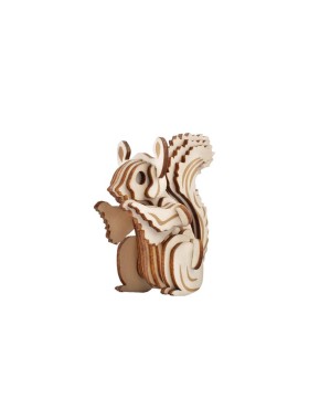 3D Wooden Puzzle For Adults And Kids,DIY Squirrel Wooden Model Kits,Toys Gifts For Kids And Adults