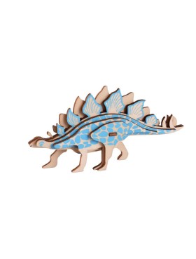 3D Wooden Stegosaurus Puzzle For Adults And Kids,DIY Dinosaur Model Kits,Toys Gifts For Kids And Adults