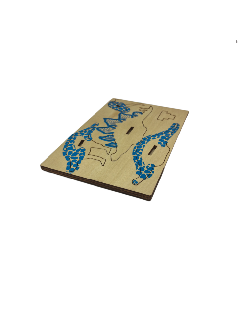 3D Wooden Stegosaurus Puzzle For Adults And Kids,DIY Dinosaur Model Kits,Toys Gifts For Kids And Adults