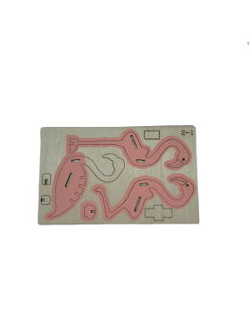 3D Wooden Puzzle For Adults And Kids,DIY Flamingo Model Kits,Toys Gifts For Kids And Adults