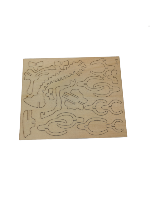 3D Wooden Parasaurolophus Puzzle For Adults And Kids,DIY Dinosaur Model Kits,Toys Gifts For Kids And Adults