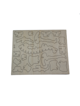 3D Wooden Stegosaurus Puzzle For Adults And Kids,DIY Dinosaur Model Kits,Toys Gifts For Kids And Adults