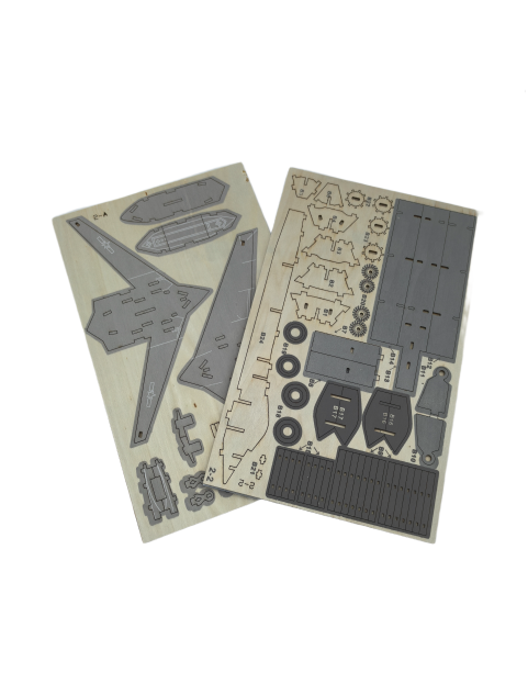 3D Wooden Stealth Bomber Puzzle For Adults And Kids,DIY Airplane Wooden Model Kits,Toys Gifts For Kids And Adults