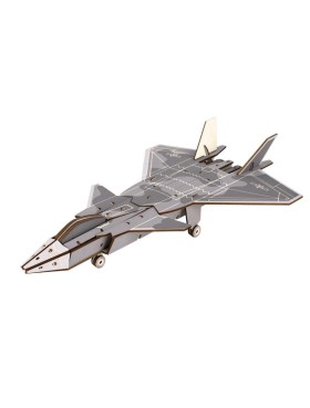 3D Wooden Stealth Aircraft Puzzle For Adults And Kids,DIY Airplane Wooden Model Kits,Toys Gifts For Kids And Adults