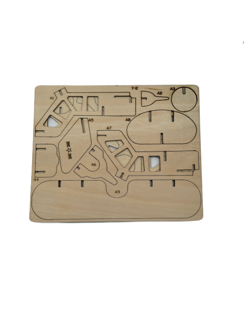 3D Wooden Biplane Puzzle For Adults And Kids,DIY Airplane Wooden Model Kits,Toys Gifts For Kids And Adults