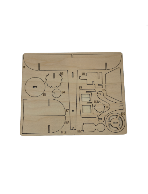 3D Wooden Triplane Puzzle For Adults And Kids,DIY Airplane Wooden Model Kits,Toys Gifts For Kids And Adults