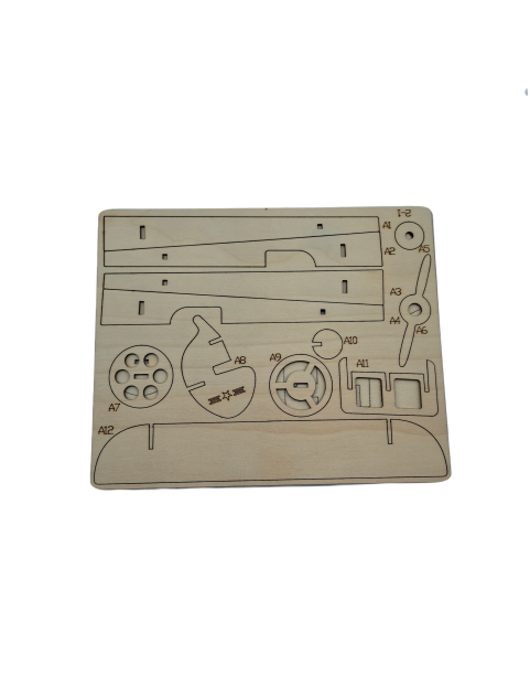 3D Wooden Triplane Puzzle For Adults And Kids,DIY Airplane Wooden Model Kits,Toys Gifts For Kids And Adults