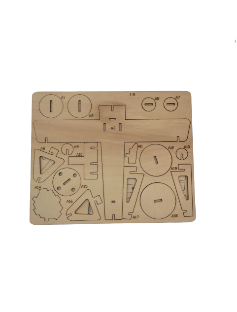 3D Wooden Newport Puzzle For Adults And Kids,DIY Airplane Wooden Model Kits,Toys Gifts For Kids And Adults