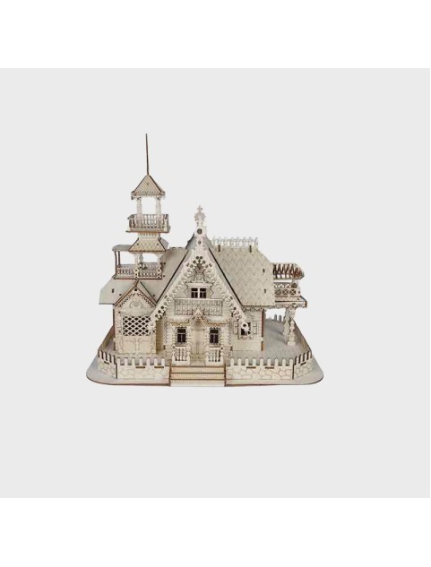 3D Wooden Puzzle For Adults And Teens,DIY Villa Wooden Model Kits,STEM Building Toys, Gifts For Teens And Adults
