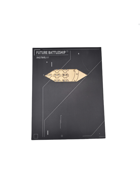 3D Wooden Puzzle For Adults And Kids,DIY Space Fighter Wooden Model Kits,Toys Gifts For Kids And Adults