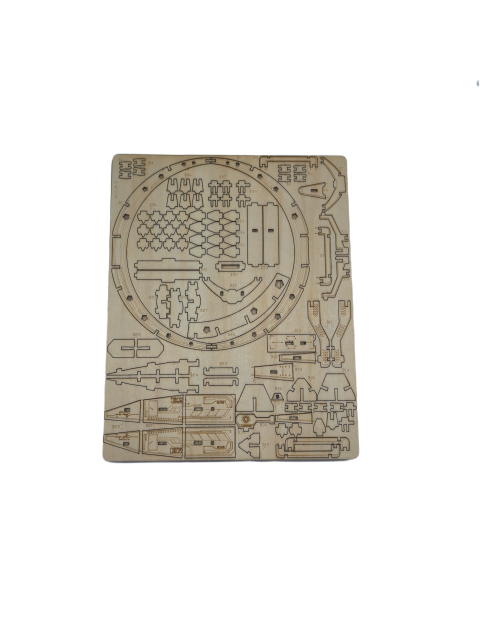 3D Wooden Puzzle For Adults And Kids,DIY Space Fighter Wooden Model Kits,Toys Gifts For Kids And Adults