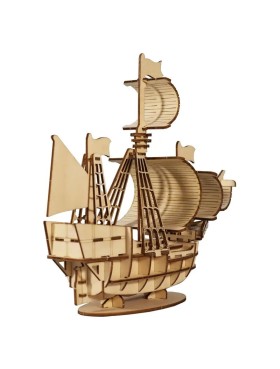 3D Wooden Puzzle For Adults And Kids,DIY Sailing Boat Model Kits,Toys Gifts For Kids And Adults