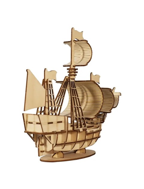 3D Wooden Puzzle For Adults And Kids,DIY Sailing Boat Model Kits,Toys Gifts For Kids And Adults