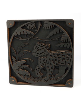 3D Wooden Puzzle For Adults And Kids,DIY Leopard Model Kits,Toys Gifts For Kids And Adults