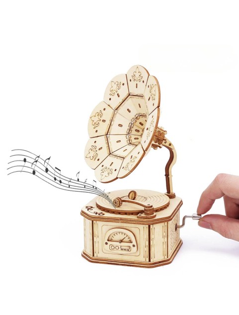 3D Wooden Puzzle For Adults And Kids,DIY Music Box Model Kits,Toys Gifts For Kids And Adults